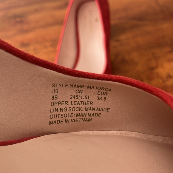 Kate Spade New York Majorca heels, Poppy Red size 8B - Picture 8 of 8